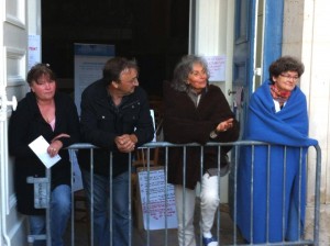 Les quatre grévistes